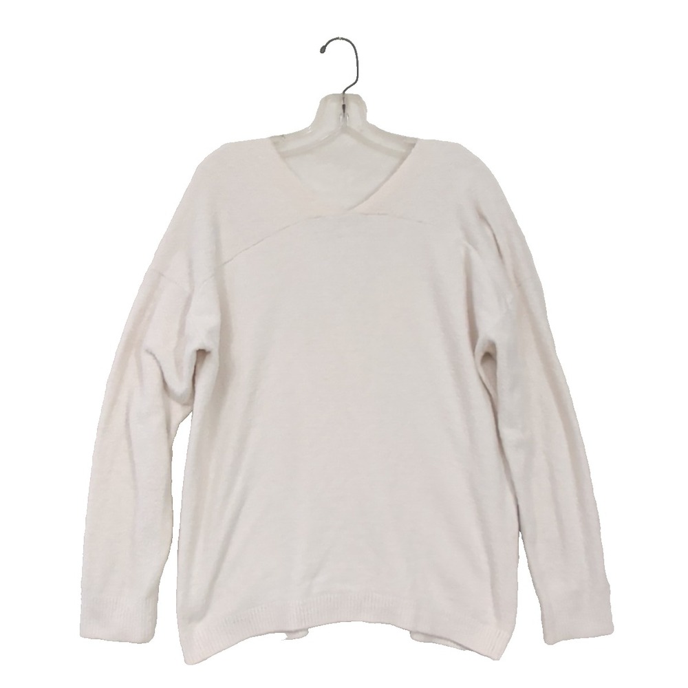 Barefoot Dreams CozyChic Lite Cardigan Womens M Cream White‎ Button Front Comfy - Picture 2 of 11